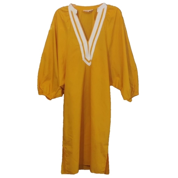 Tory Burch V-Neck Midi Length Dress Size Medium - Picture 2 of 8